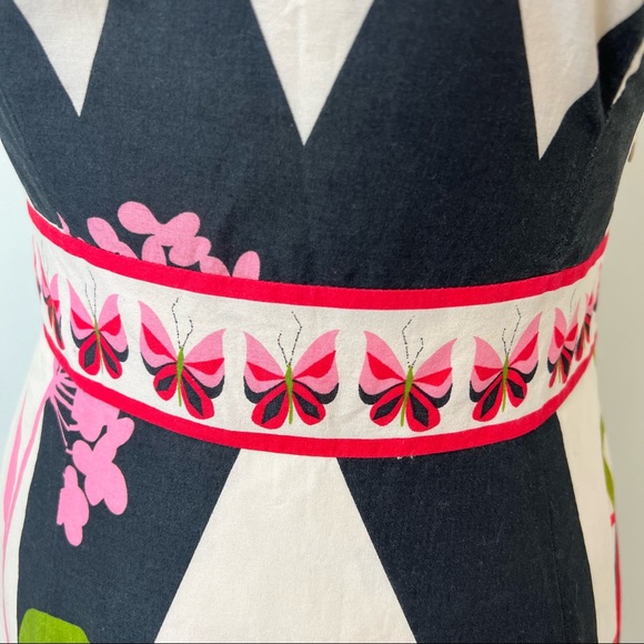 TIBI Strapless Butterfly Print Dress - Picture 3 of 13